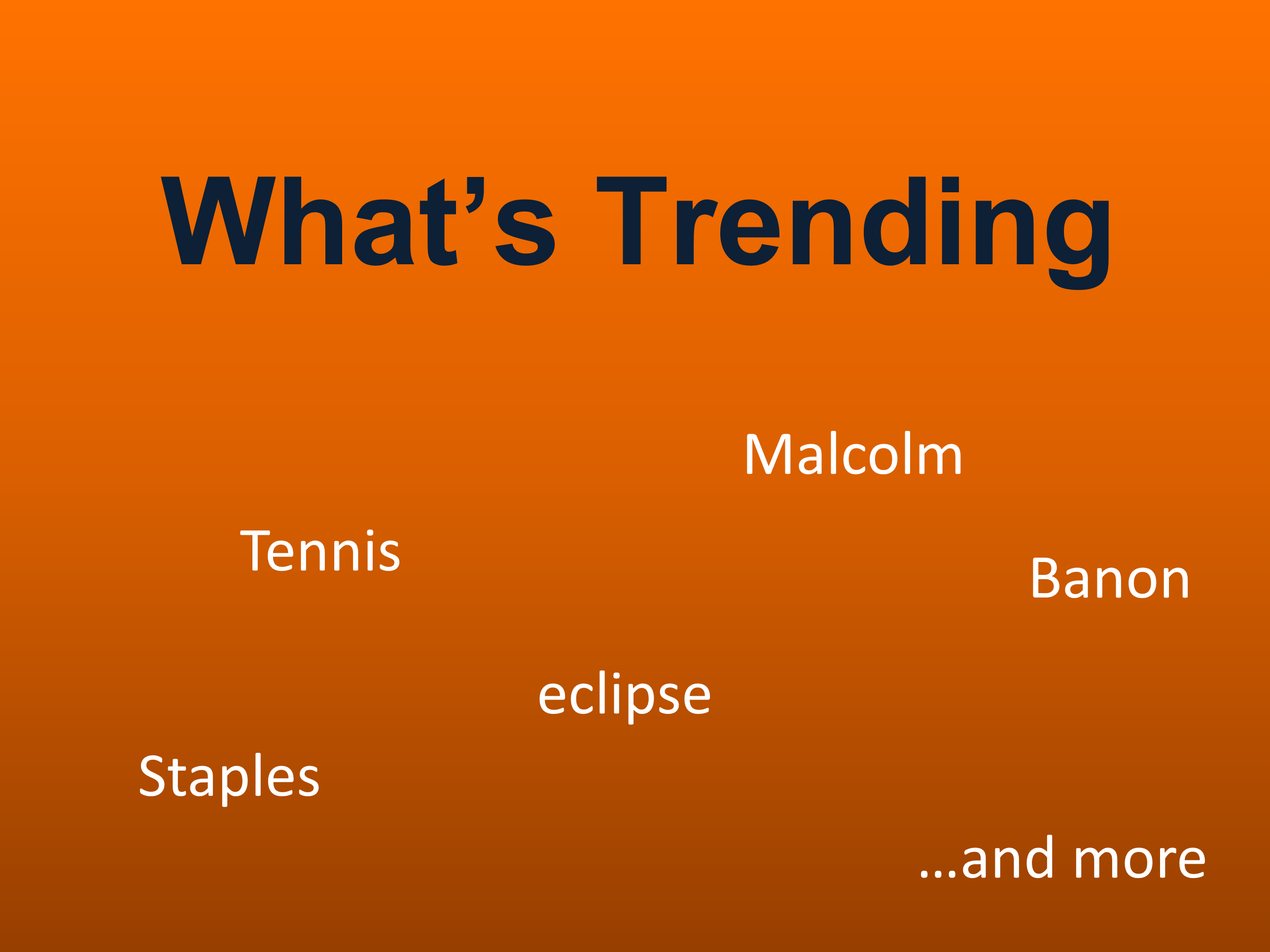 11/20/21 What's Trending This Week