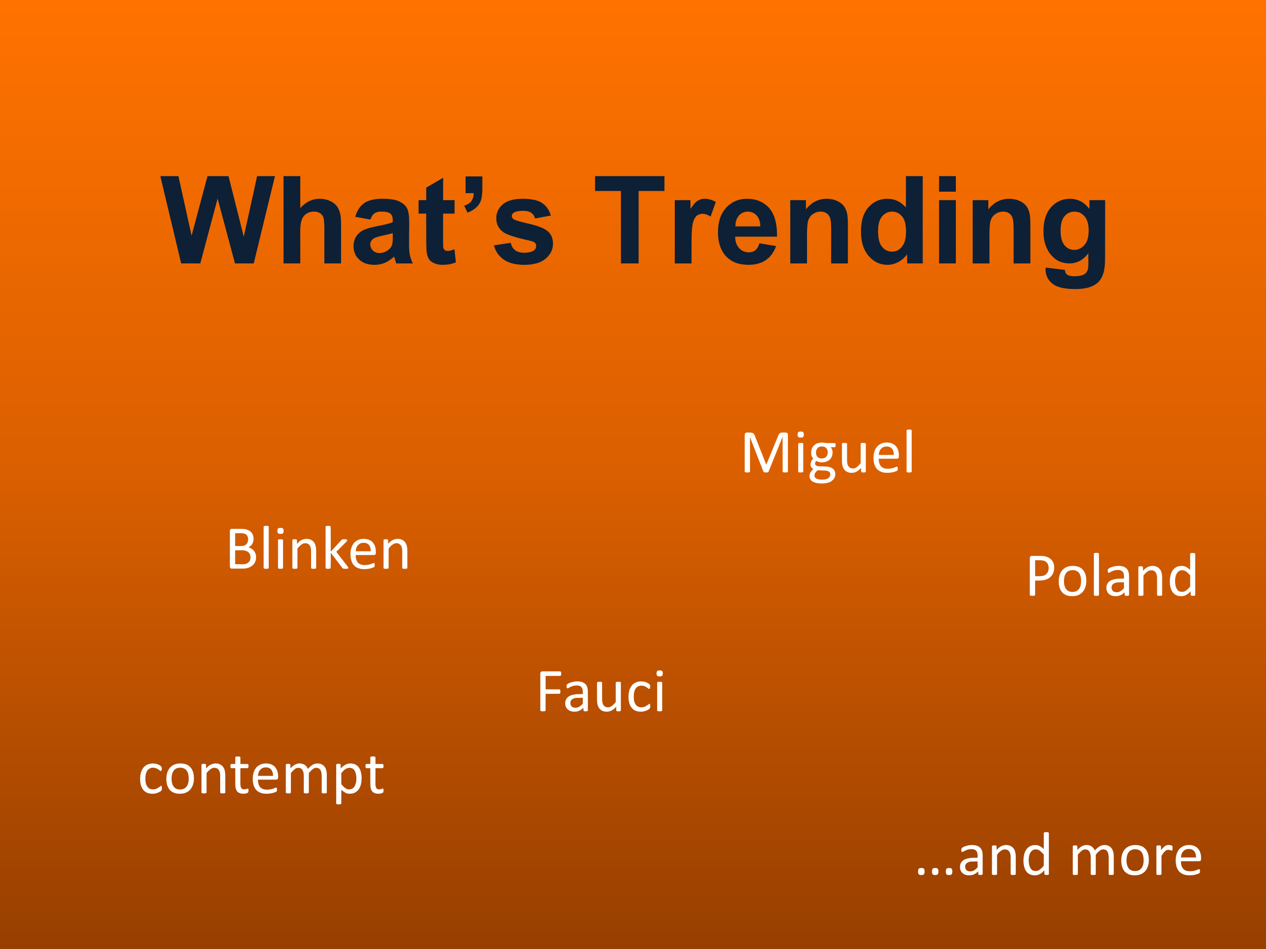 4/29/22 What's trending this week