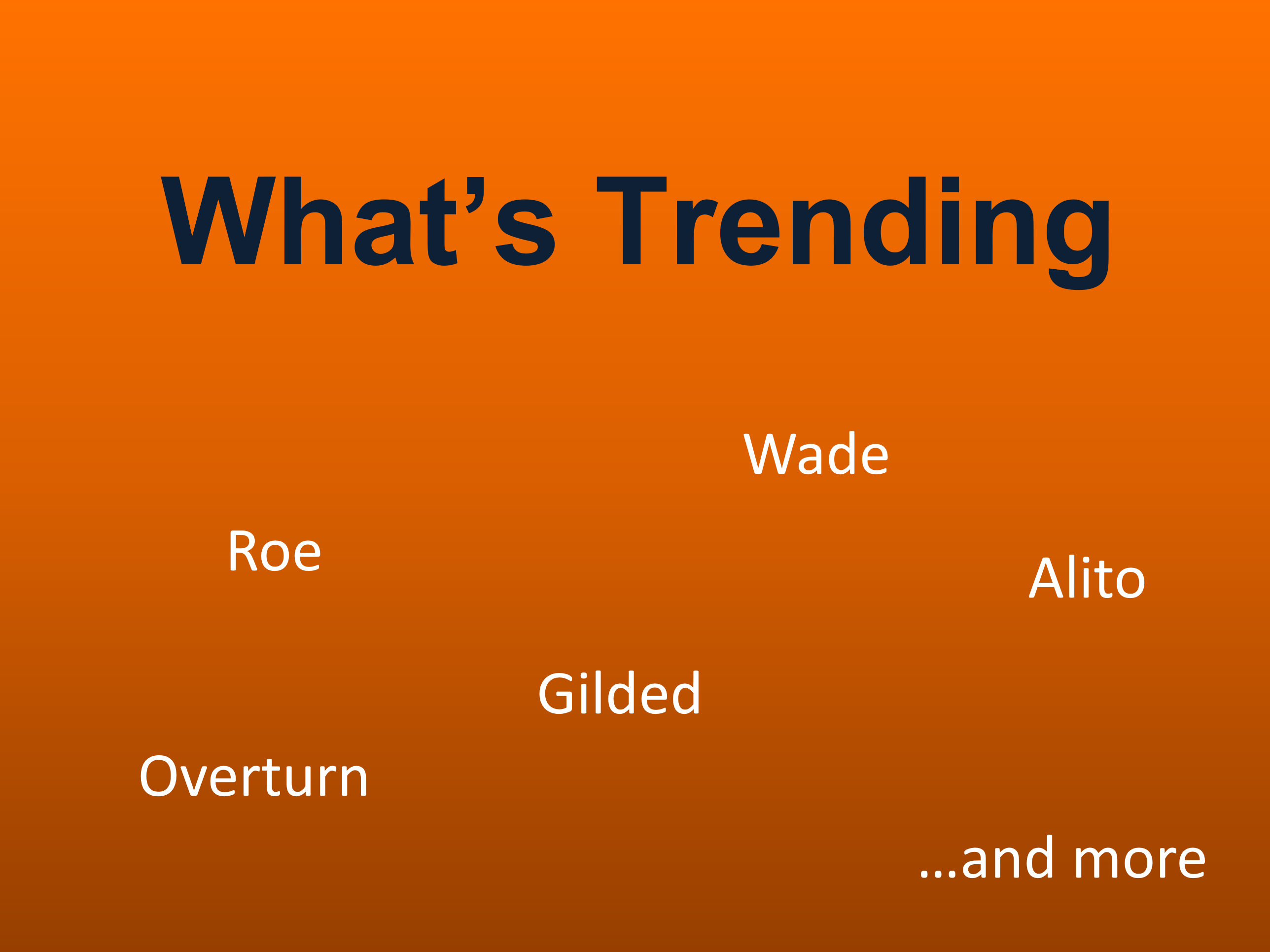 5/6/22 What's trending this week?