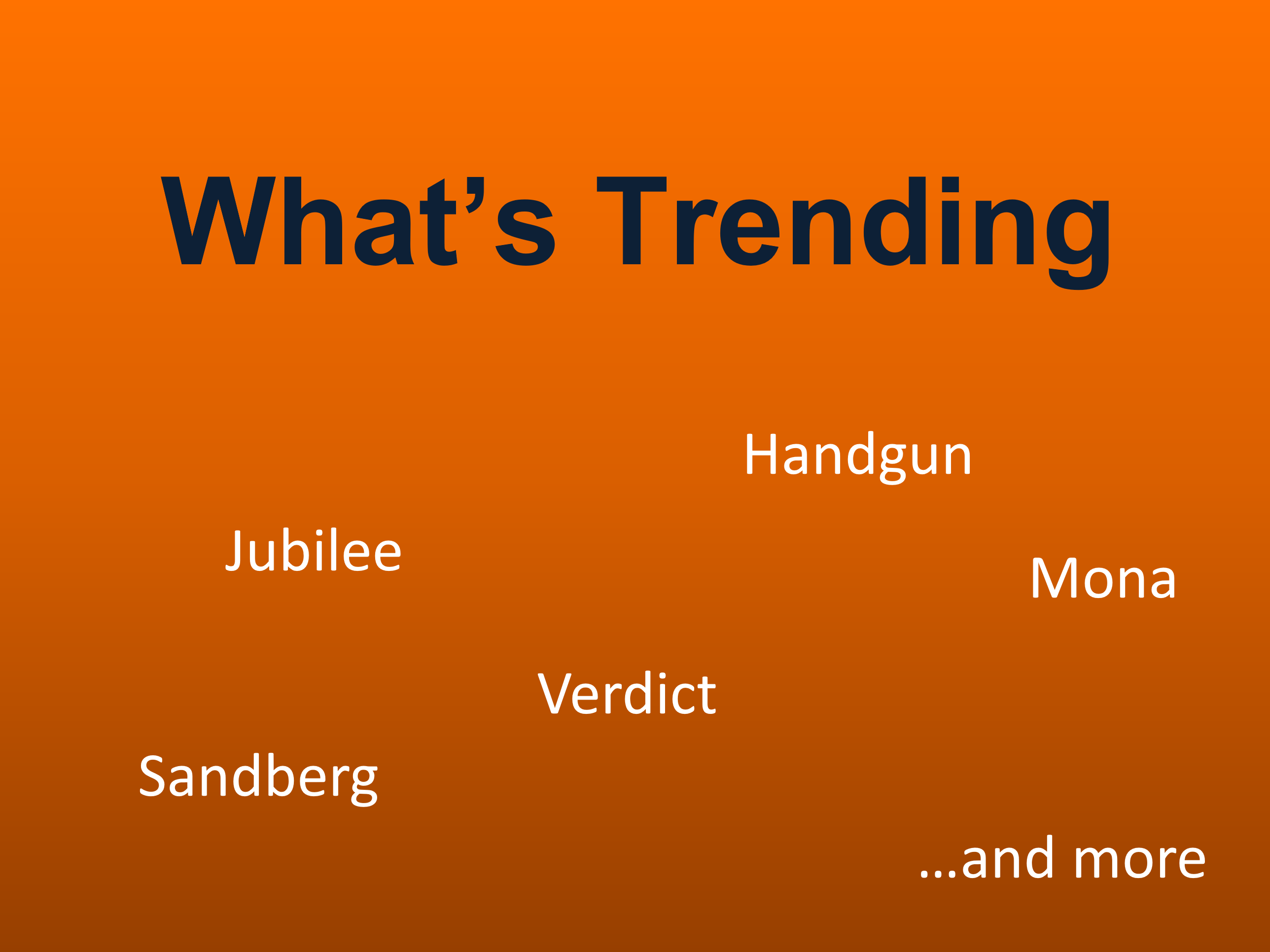 6/3/22: What's trending this week?
