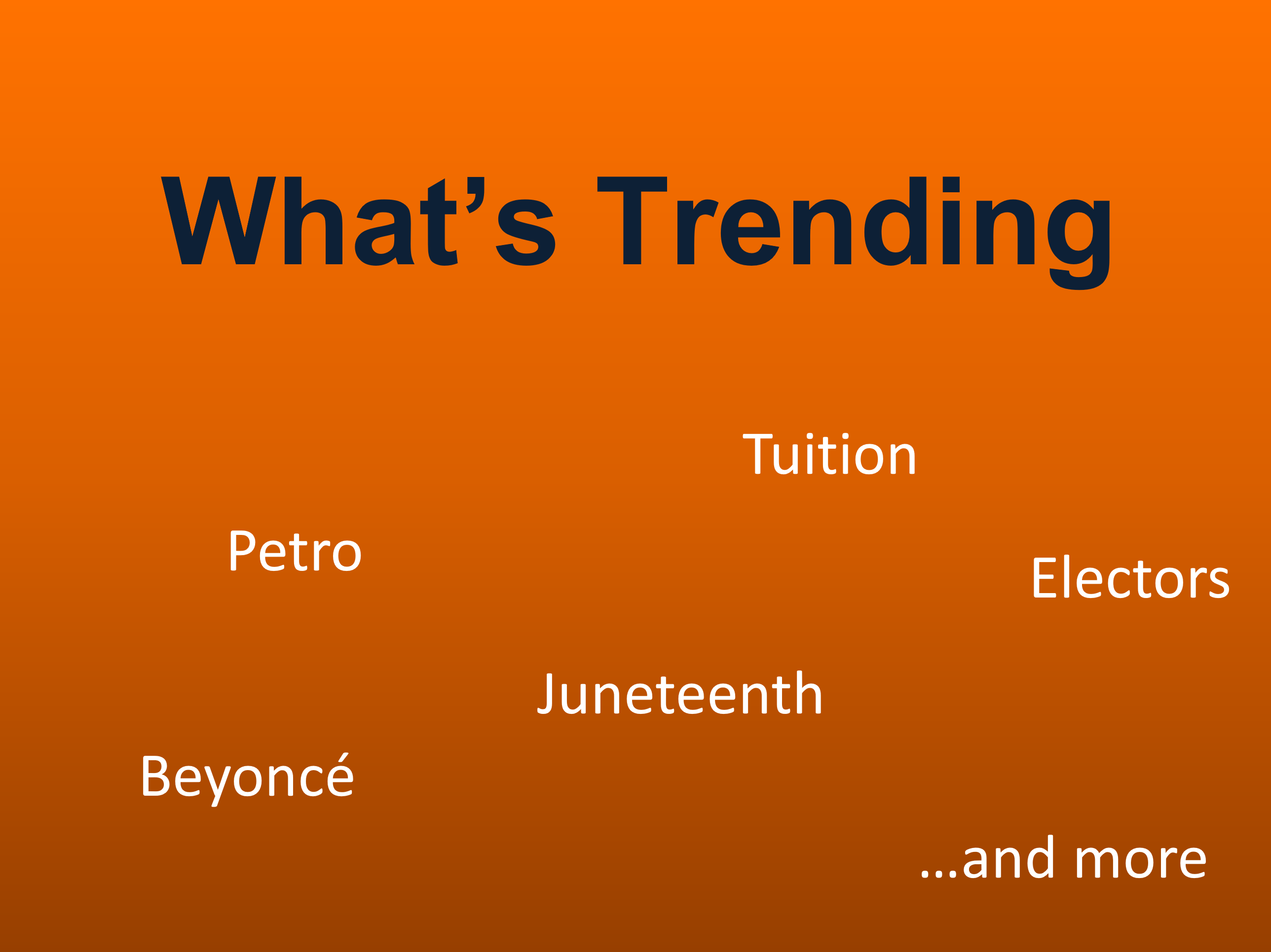 6/23/22 What's trending this week?