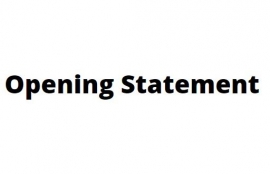 Opening Statement