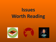 6/11/21 Recommended Issues: Degrees of Difficulty, Bitcoin, Sage Thoughts