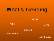 10/23/21 What's Trending This Week