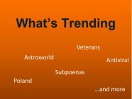 11/13/21 What's Trending This Week