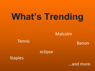 11/20/21 What's Trending This Week