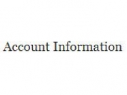 Account Information