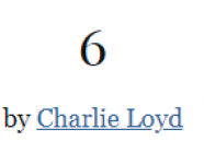 6 by Charlie Loyd