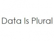 Data is Plural, by Jeremy Singer-Vine