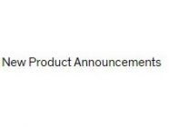 New Product Announcements